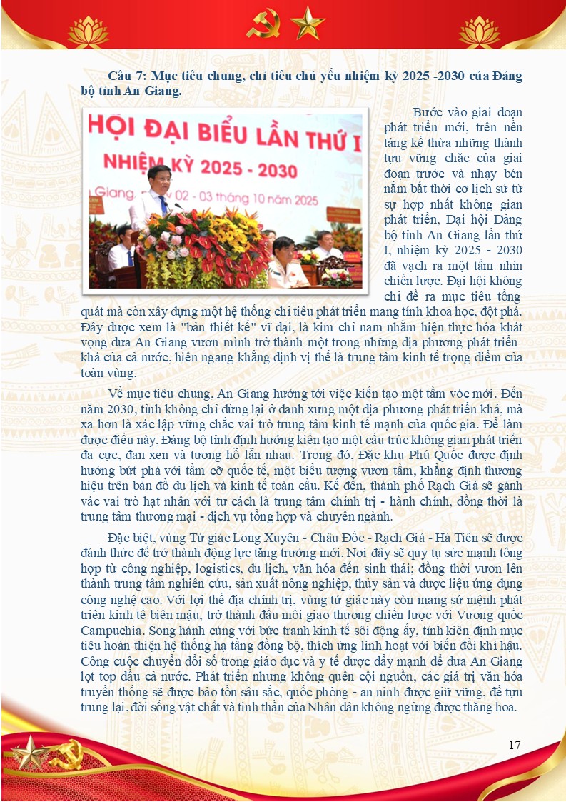 Bài dự thi tìm hiểu văn kiện Đại hội XIV của Đảng 10 Trích nội dung phần trả lời câu hỏi số 7