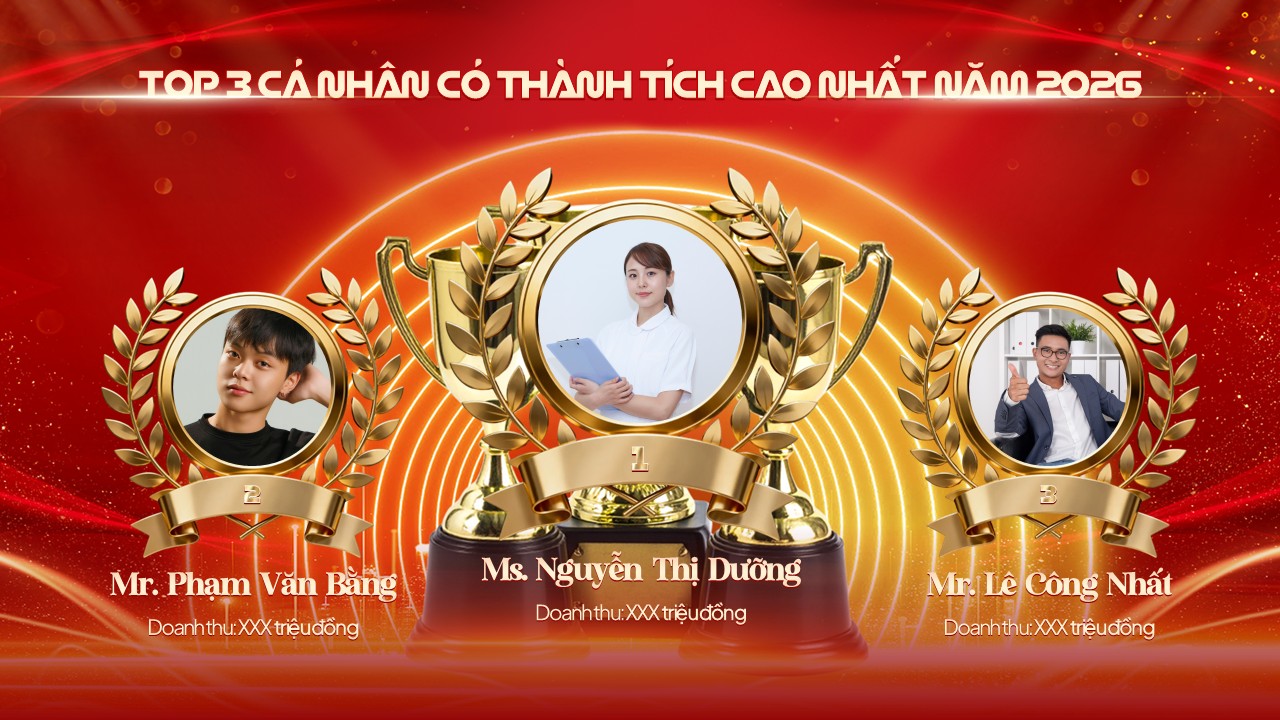 Vinh danh top 3 cá nhân xuất sắc