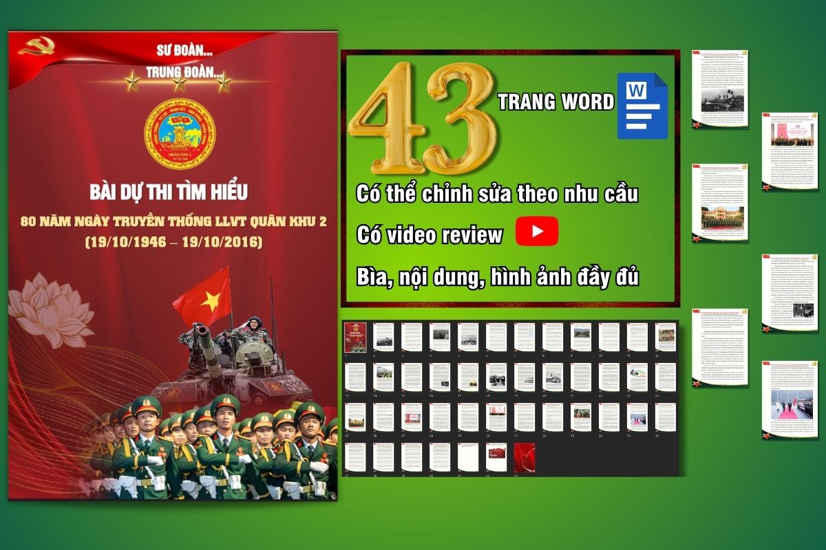 Bài dự thi tìm hiểu 80 năm Ngày truyền thống LLVT Quân khu 2