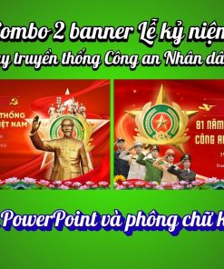 Banner lễ kỷ niệm 81 năm ngày truyền thống Công an Nhân dân Việt Nam