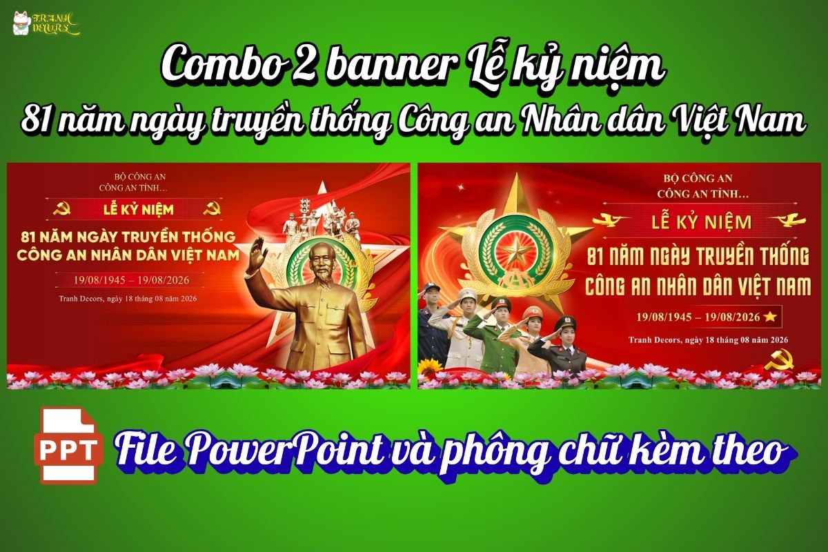 Banner lễ kỷ niệm 81 năm ngày truyền thống Công an Nhân dân Việt Nam Banner lễ kỷ niệm 81 năm ngày truyền thống Công an Nhân dân Việt Nam