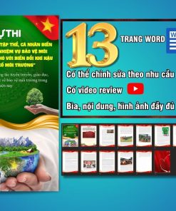 Cuộc thi viết về những tập thể, cá nhân điển hình tiên tiến trong nhiệm vụ bảo vệ môi trường