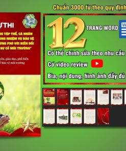 Bài dự thi Cuộc thi viết về bảo vệ môi trường, ứng phó với biến đổi khí hậu 2026