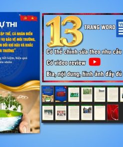 Bài dự thi cuộc thi viết về những tập thể, cá nhân điển hình tiên tiến bảo vệ môi trường