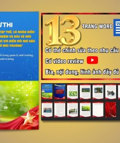 Bản Word bài dự thi Cuộc thi viết về bảo vệ môi trường trong quân đội 2026
