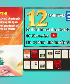 File Word cuộc thi viết về bảo vệ môi trường trong quân đội năm 2026