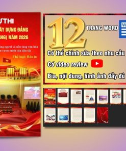 Mẫu bài dự thi Giải Búa liềm vàng năm 2026 (Giải báo chí về xây dựng Đảng)