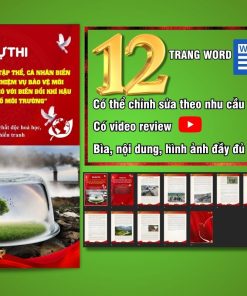 Mẫu bài dự thi cuộc thi viết về bảo vệ môi trường trong quân đội năm 2026