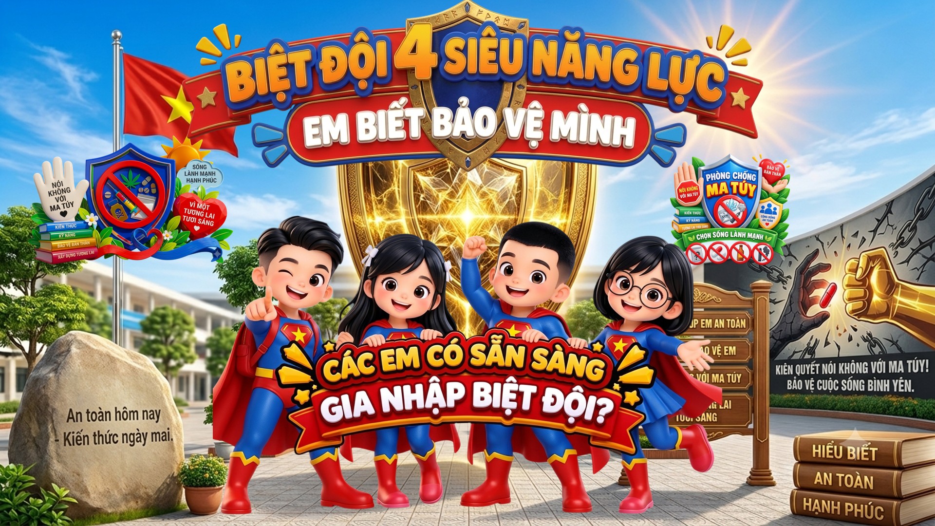 TÊN KẾ HOẠCH BÀi DẠY BIỆT ĐỘI 4 SIÊU NĂNG LỰC – EM BIẾT BẢO VỆ MÌNH