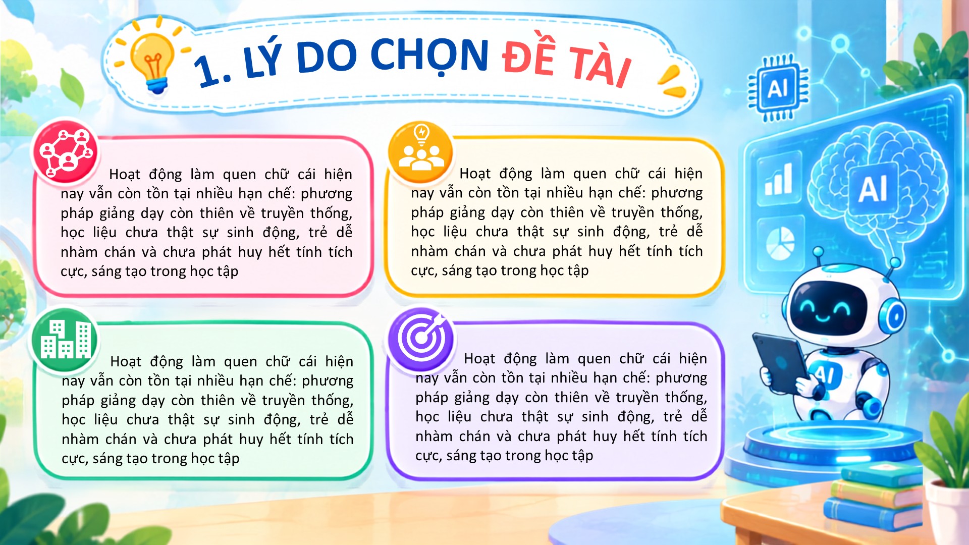 Slide biện pháp thi giáo viên dạy giỏi năm học 2026 - 2027 3 Lý do chọn đề tài