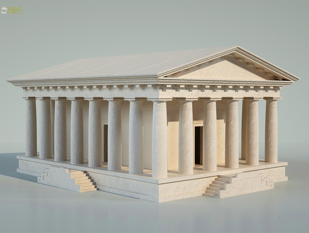 Mô hình 3D Đền Parthenon Hy Lạp